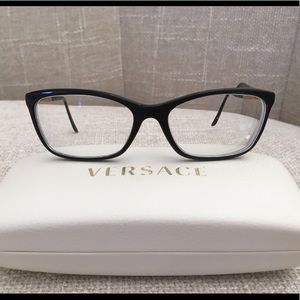 versace black glasses frames